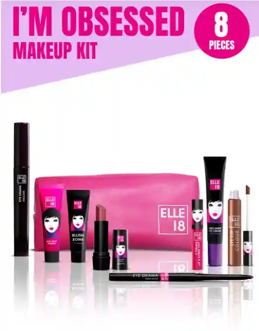 ELLE 18 I am Obsessed Makeup Kit With Pouch